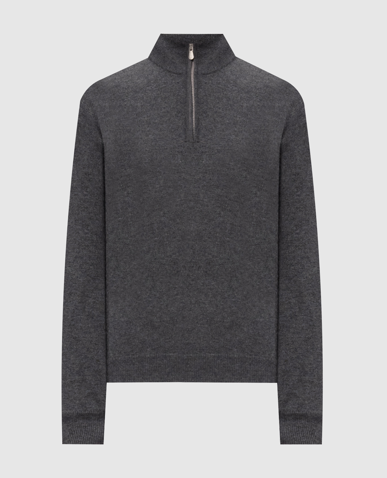 Gray cashmere sweater
