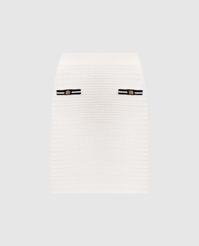 AMIRI White mini skirt with logo AWKNKR1018