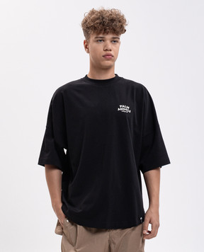 Palm Angels Black T-shirt with print PAMAA005JR003
