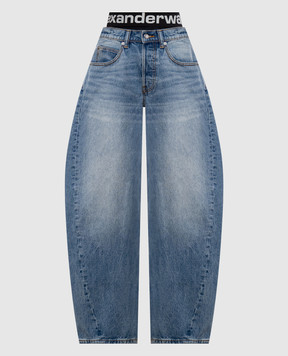 Alexander Wang Blue banana jeans with a frayed effect 4DC3264300