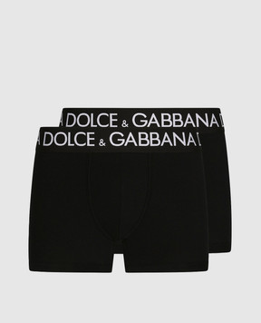 Dolce&Gabbana Set of black boxer shorts M9D70JONN97