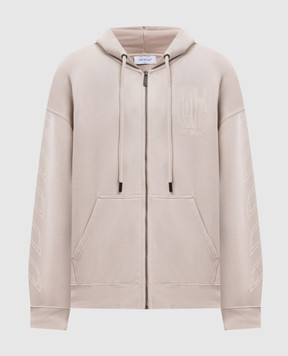 Off-White Double Arrow beige sports jacket 44MBE015S26F002