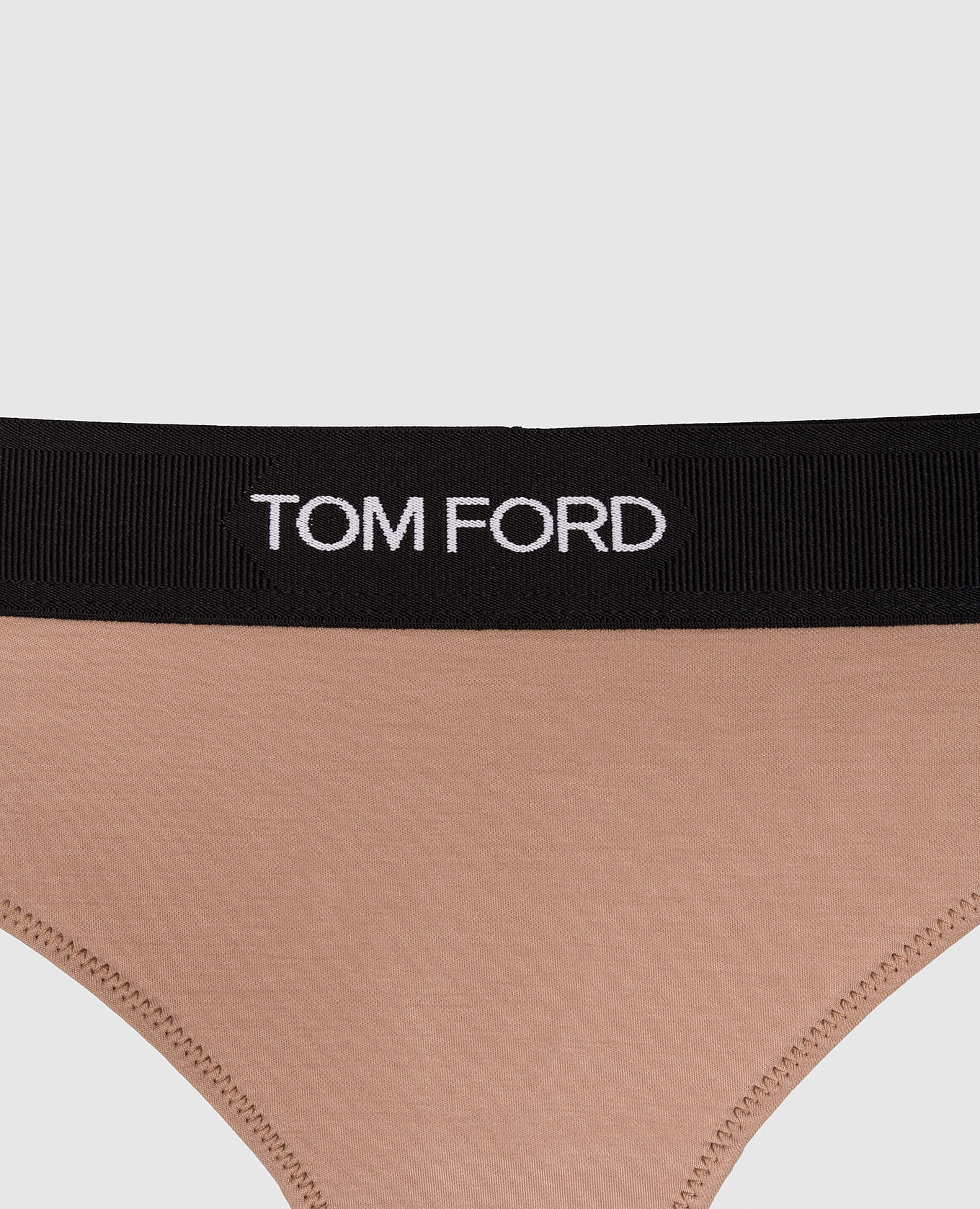 Beige thong panties with logo pattern Tom Ford 3