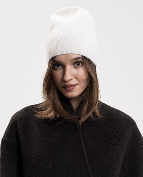 Loulou de Saison YANA ivory wool, cashmere and silk hat YANA