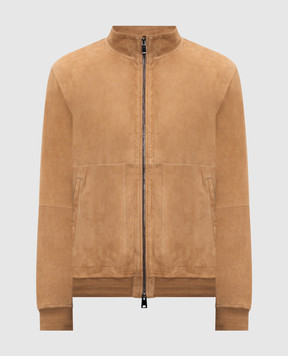 Cashmere&Whiskey Brown suede jacket 23254100332