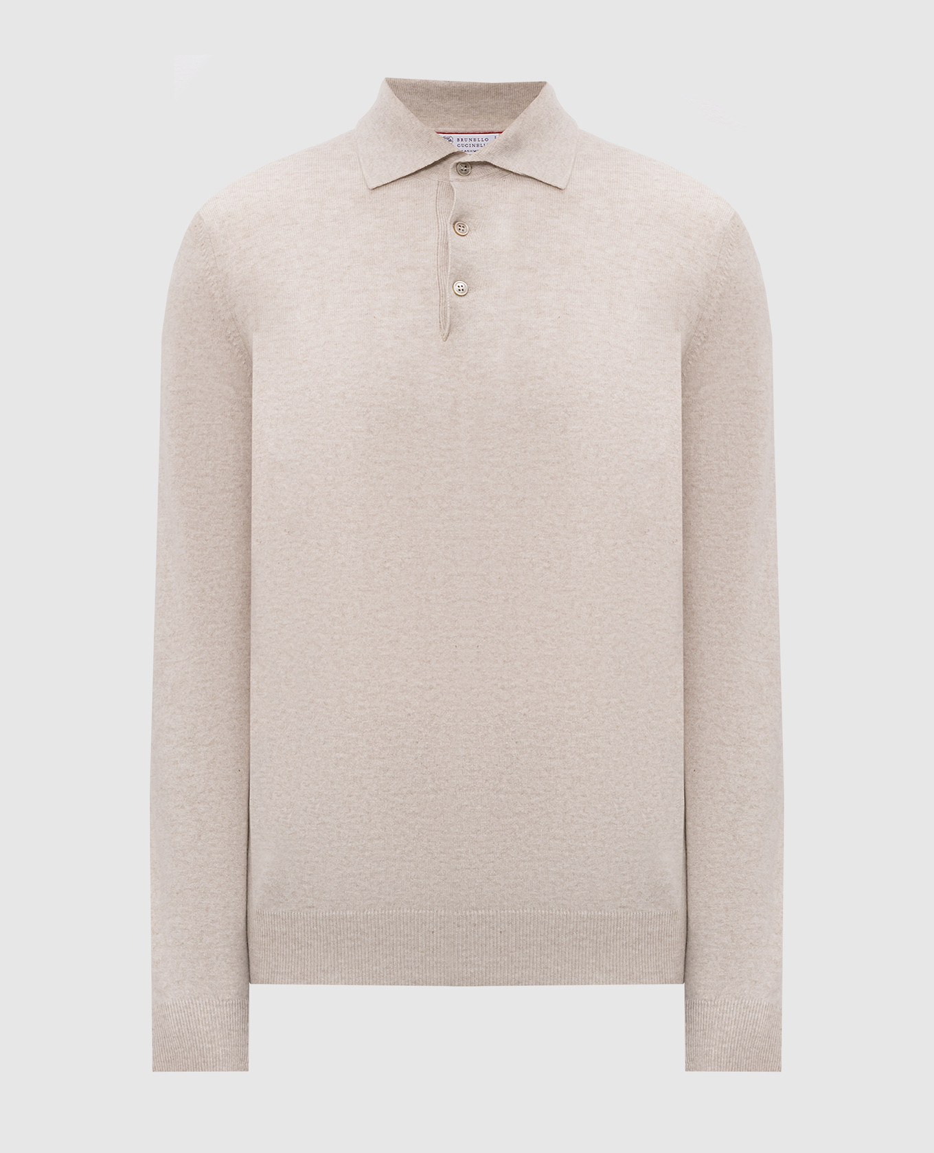 Ivory cashmere polo