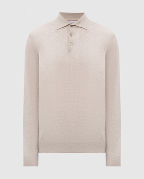 Brunello Cucinelli Ivory cashmere polo M2200295