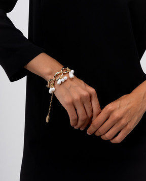 Twinset Golden bracelet with beads 262TA4710