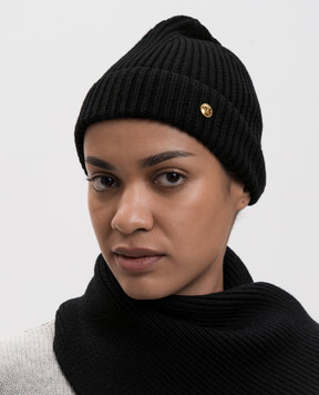 Versace Black Medusa wool hat 10259301A18666