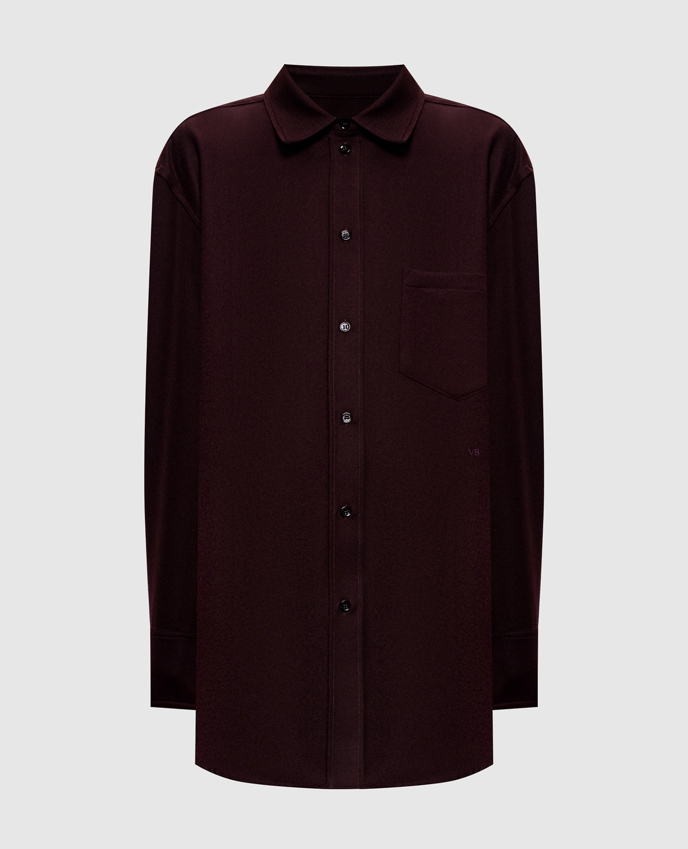 Burgundy wool shirt