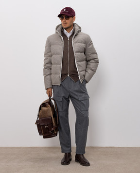 Brunello Cucinelli Brown cashmere cardigan MQS00106