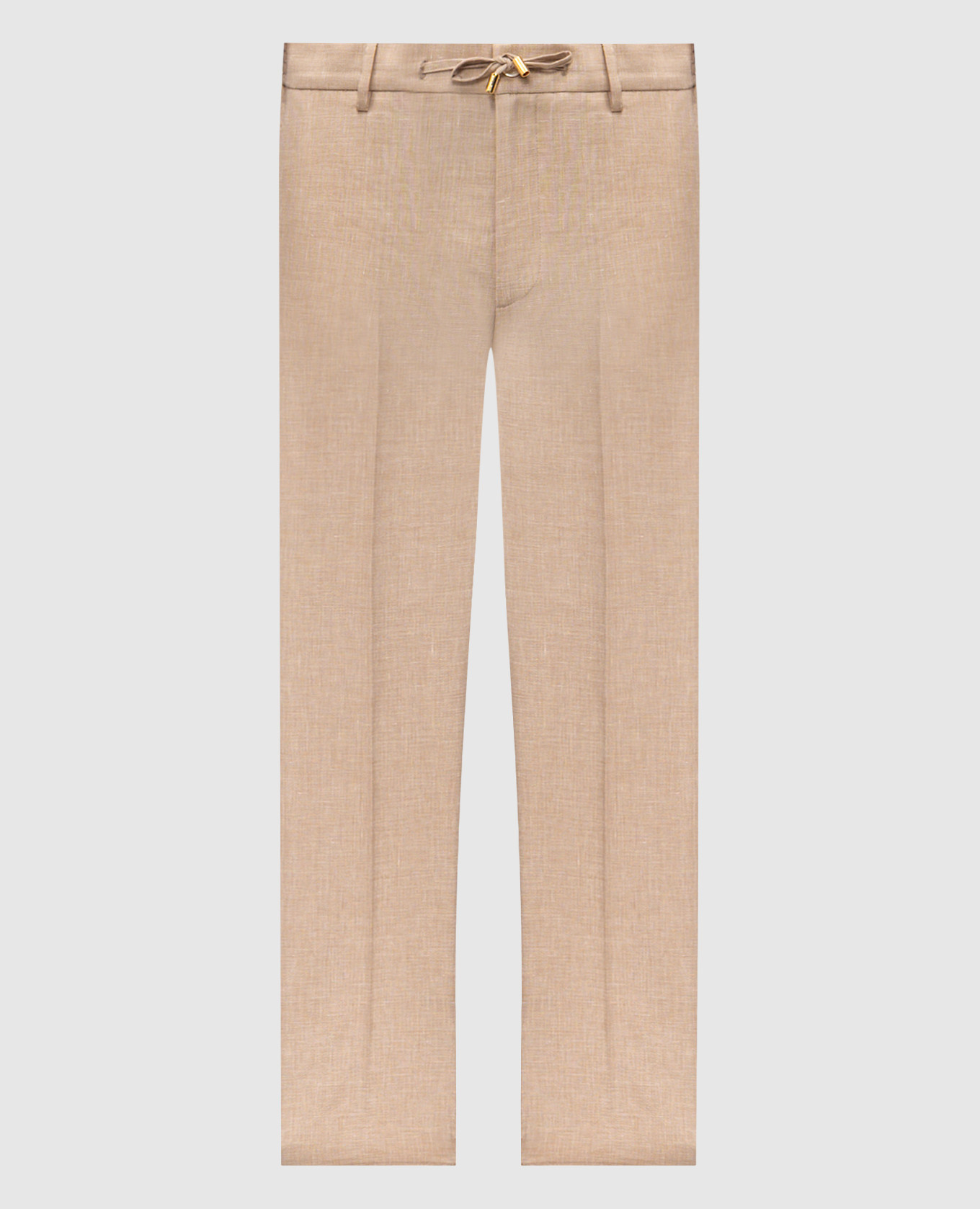 

Beige linen, wool and silk pants Stefano Ricci