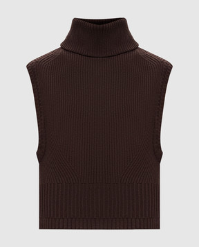 Simkhai Brown wool and cashmere vest 4262977K