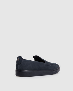 Stefano Ricci Blue suede slip-ons UV50G2391SDP