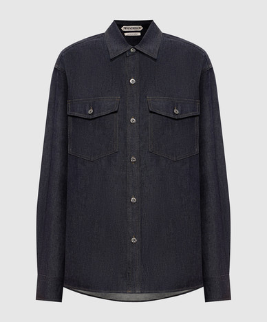 Blue denim shirt