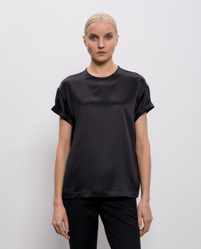 Brunello Cucinelli Black silk top M0C59DE310