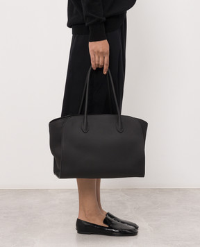 The Row Marlo black leather tote bag W1800L133