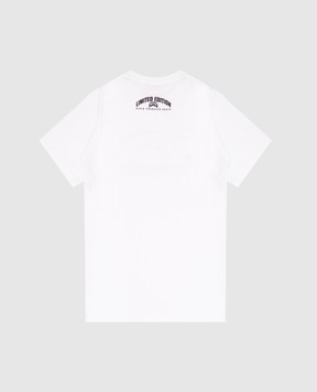 Sprayground Children's white T-shirt with logo print SPY1485WHT