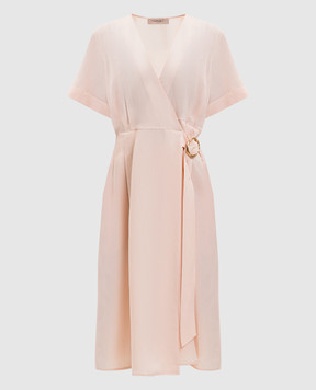 Twinset Pink dress with linen 261TT2554