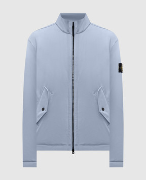 Stone Island Blue jacket with logo patch L1S154100022S0A22