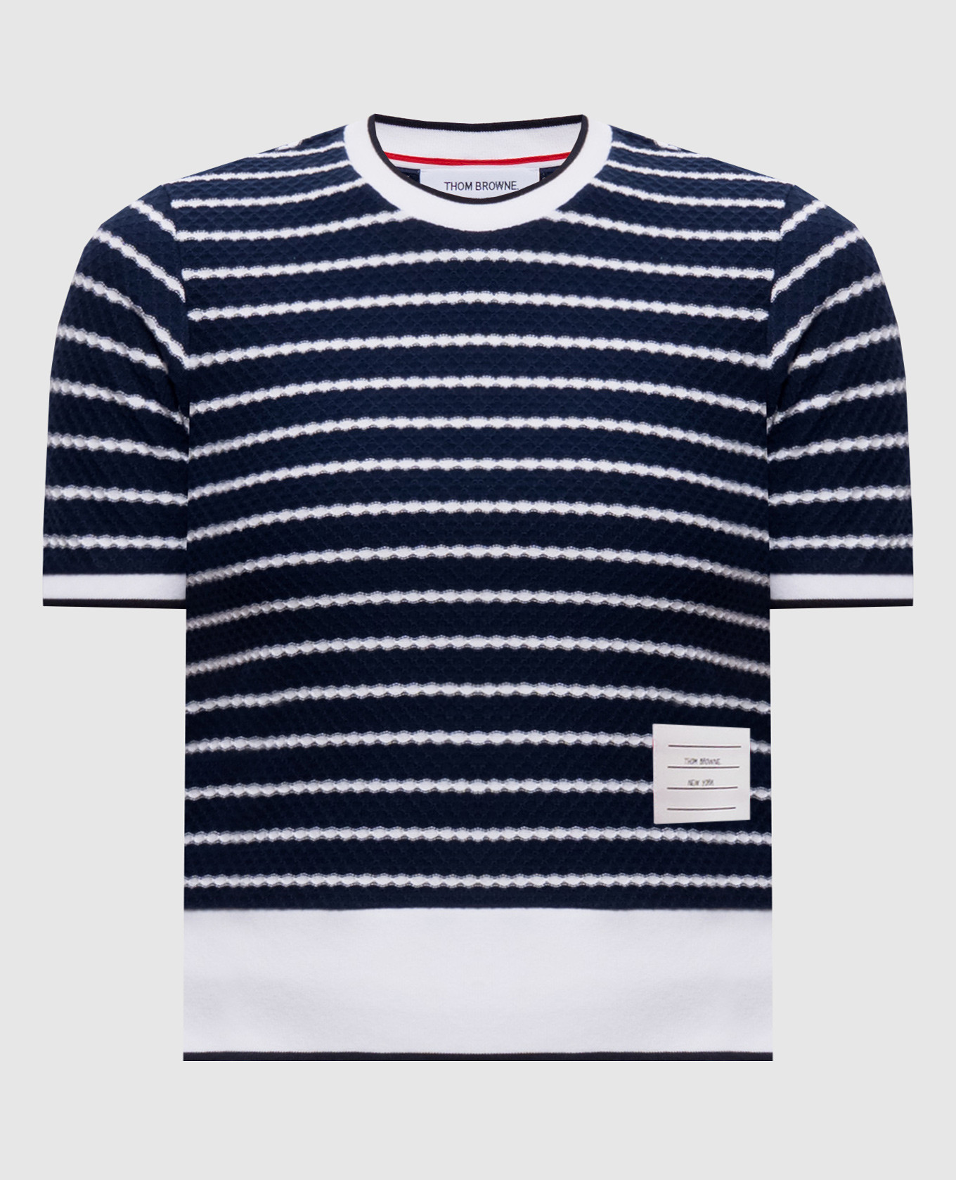 Blue striped top