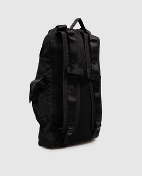 C.P. Company Black backpack with logo embroidery MAC133A005349M