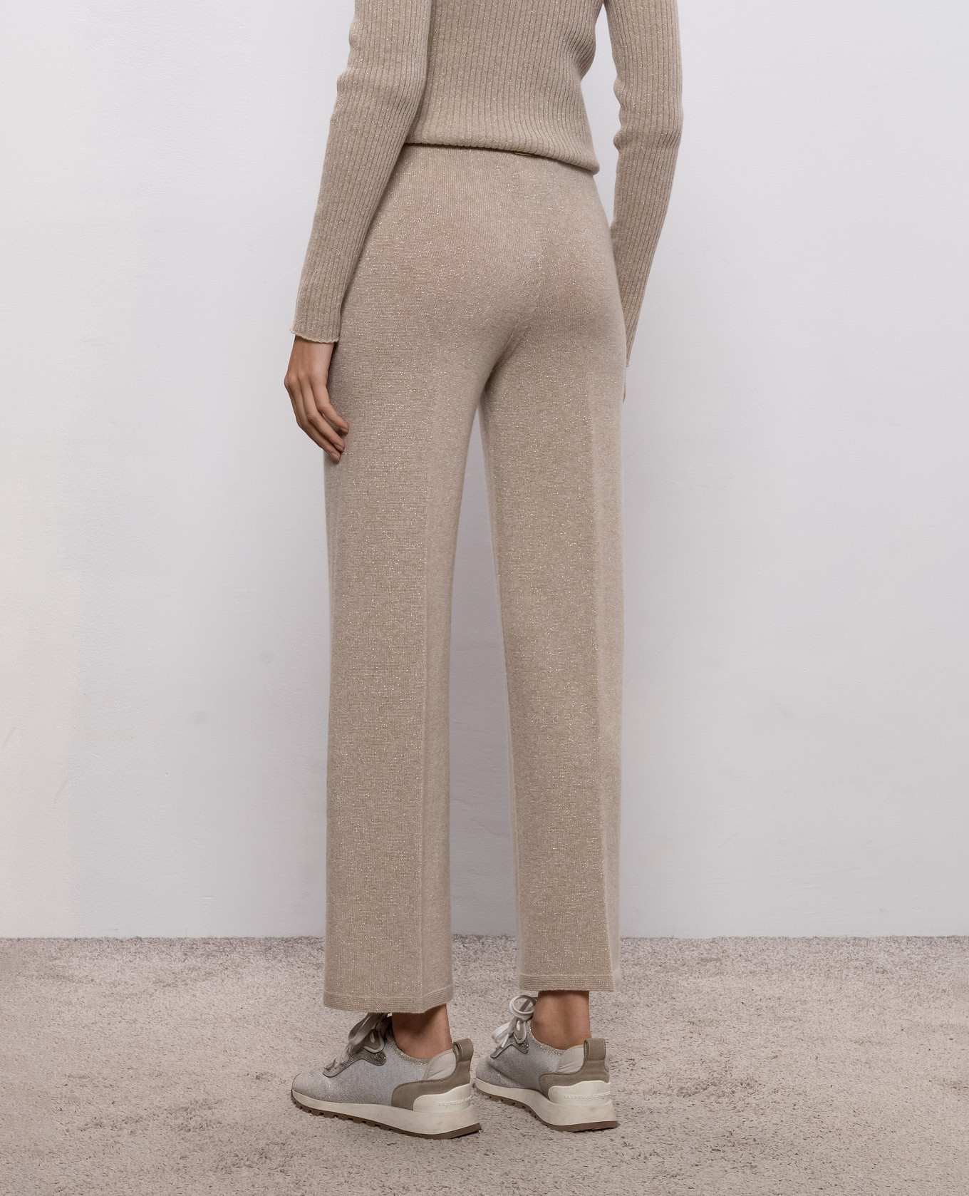 Beige pants with lurex Twinset 4