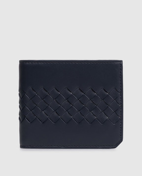 Bottega Veneta Blue Intrecciato Piccolo leather wallet 805654V2BEA