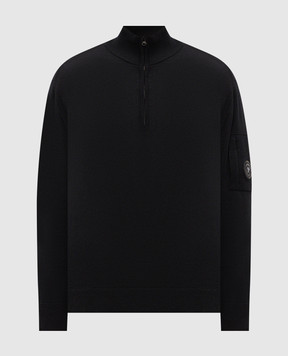 C.P. Company Black sweater with wool MKN070A005528A