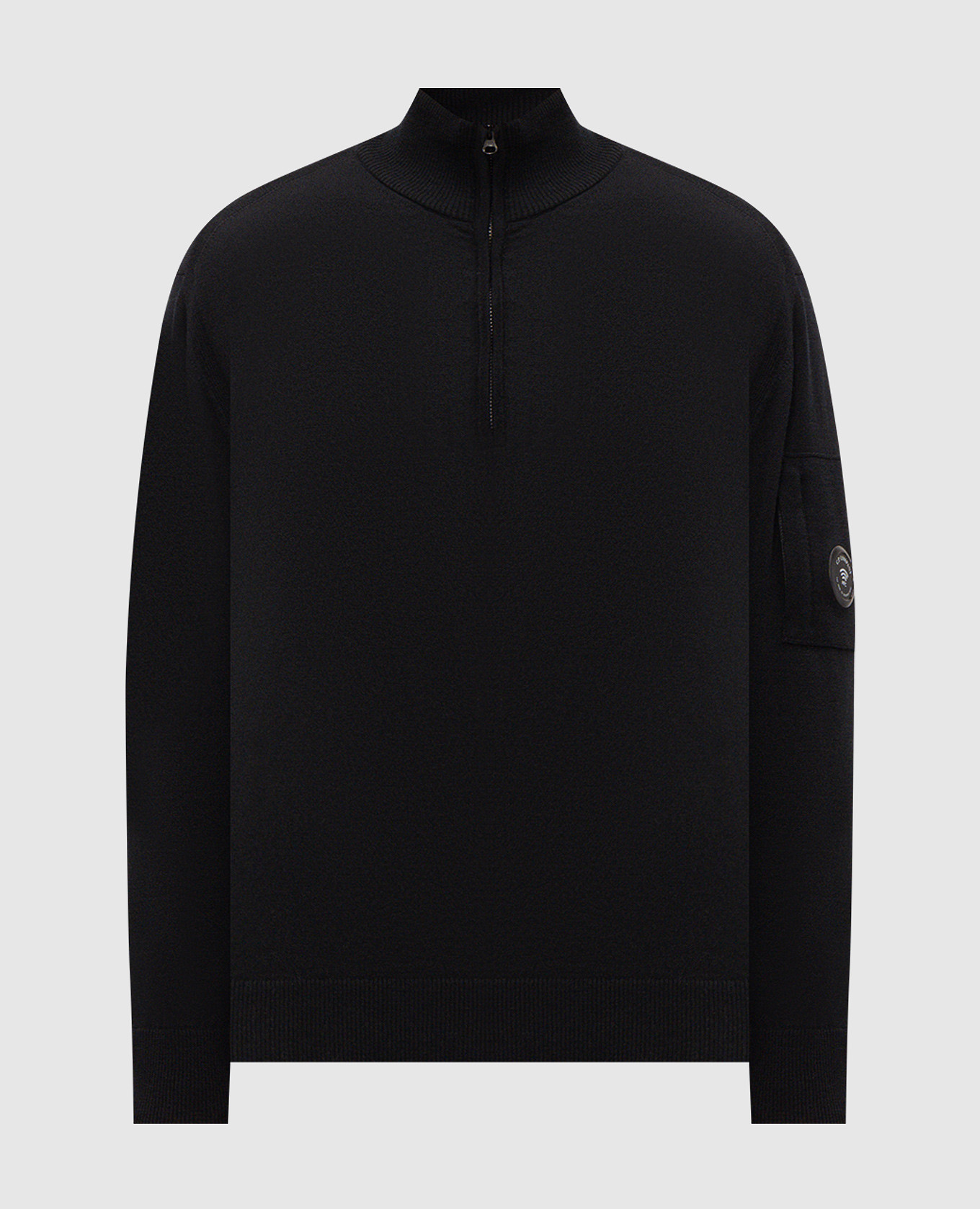 Black sweater with wool