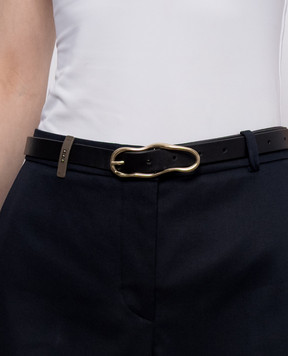Marsell Black leather belt Groviglio MACD006P010