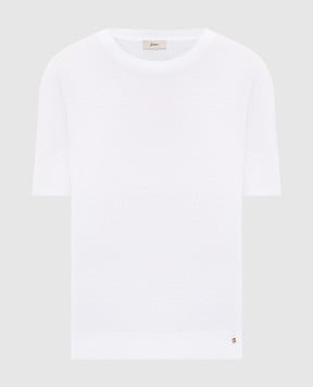 Herno White T-shirt with logo JG000223D52056