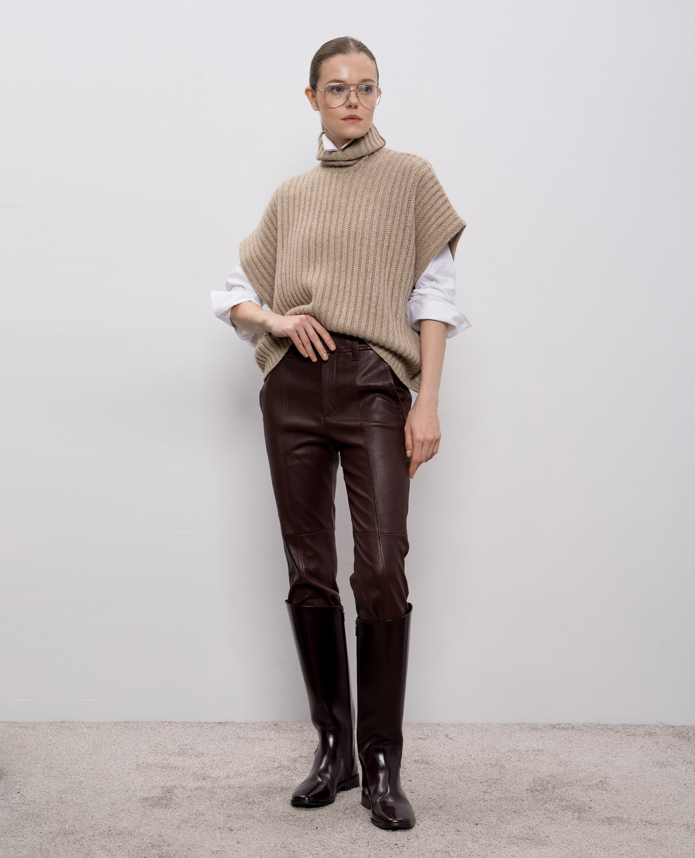 

Beige cashmere sweater Brunello Cucinelli