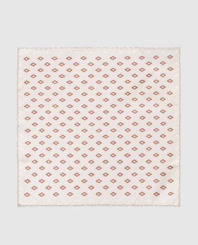 Brunello Cucinelli Reversible patterned silk pachet scarf MX8730091