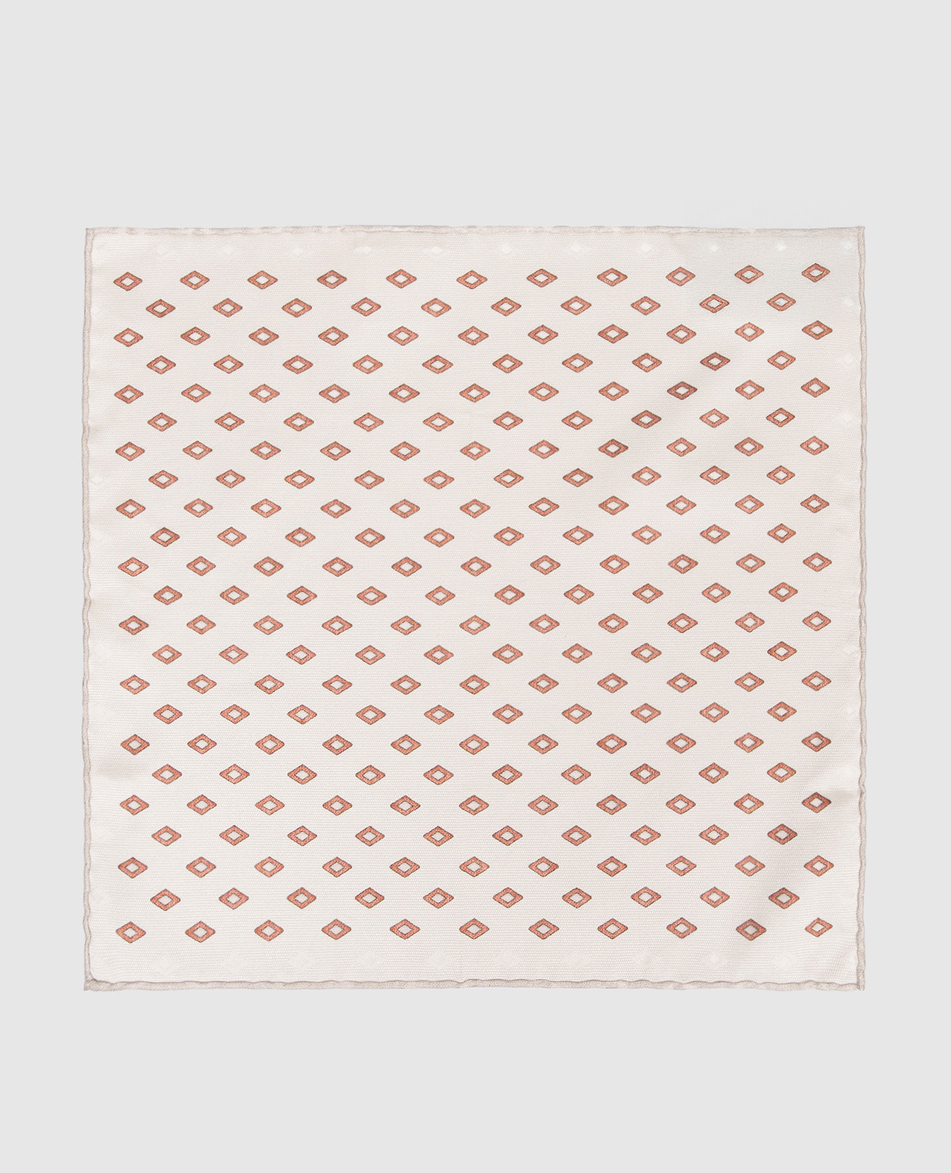 

Reversible patterned silk pachet scarf Brunello Cucinelli, Beige