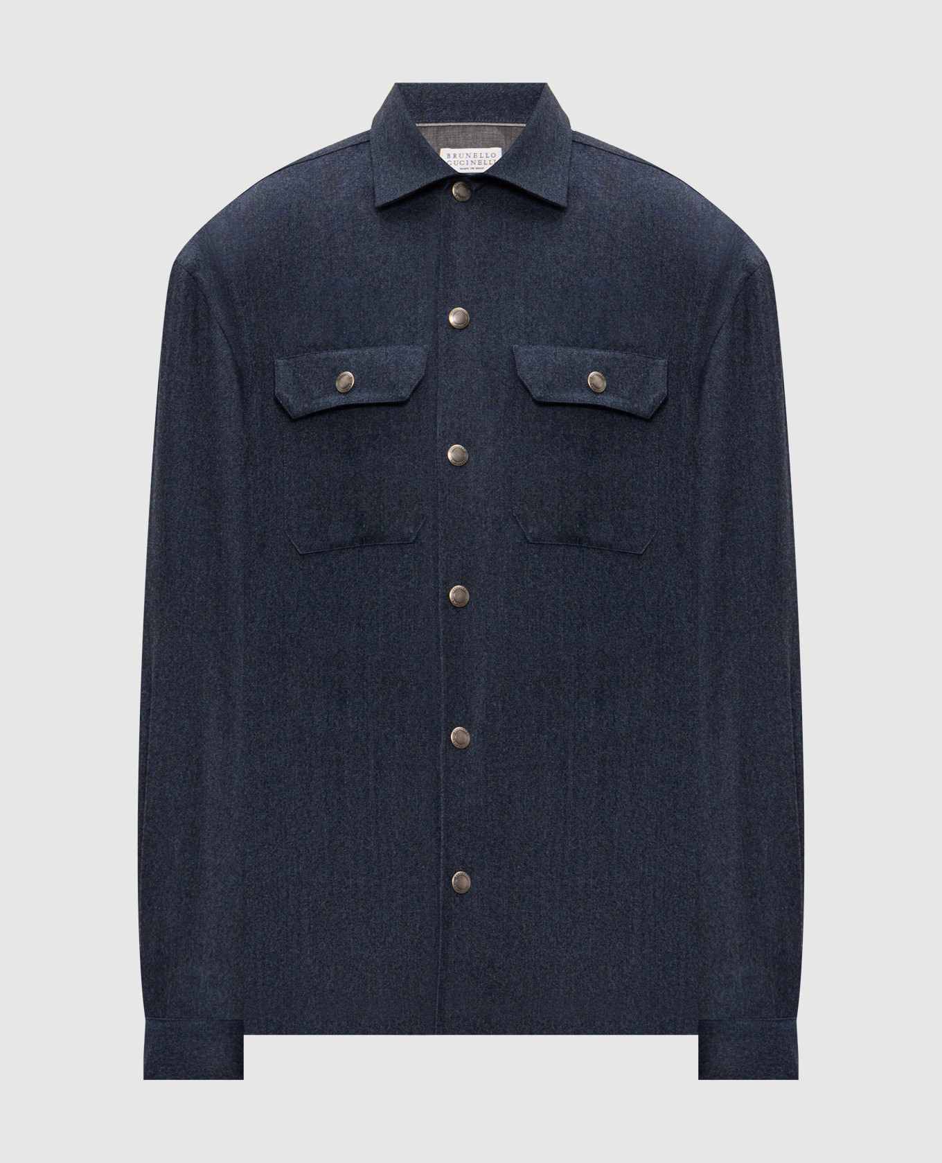 Blue wool shirt