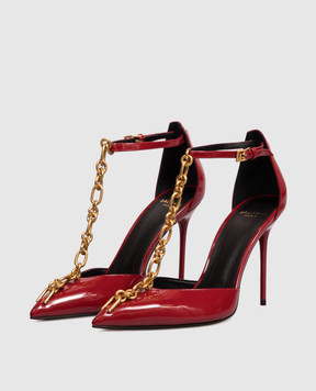 Balmain Red patent leather Sync shoes FN1UA152LPAT