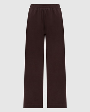 Moncler Brown sweatpants with logo patch L20938H0000189BG3
