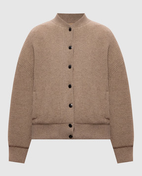 Brunello Cucinelli Beige cashmere bomber jacket M12719906P