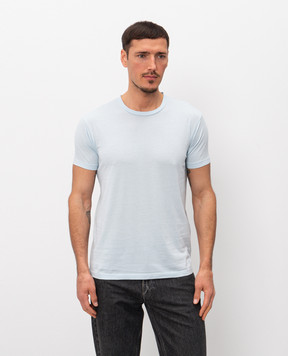 Tom Ford Blue silk t-shirt JCS026JMC084