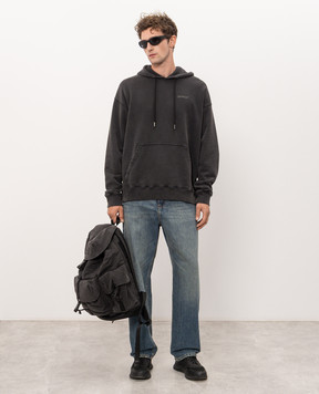 Off-White Gray Rugs Arrow hoodie 44MBB085F26F00J