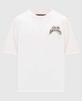 AMIRI HOLLYWOOD T-shirt in ivory color AMTOJR1189