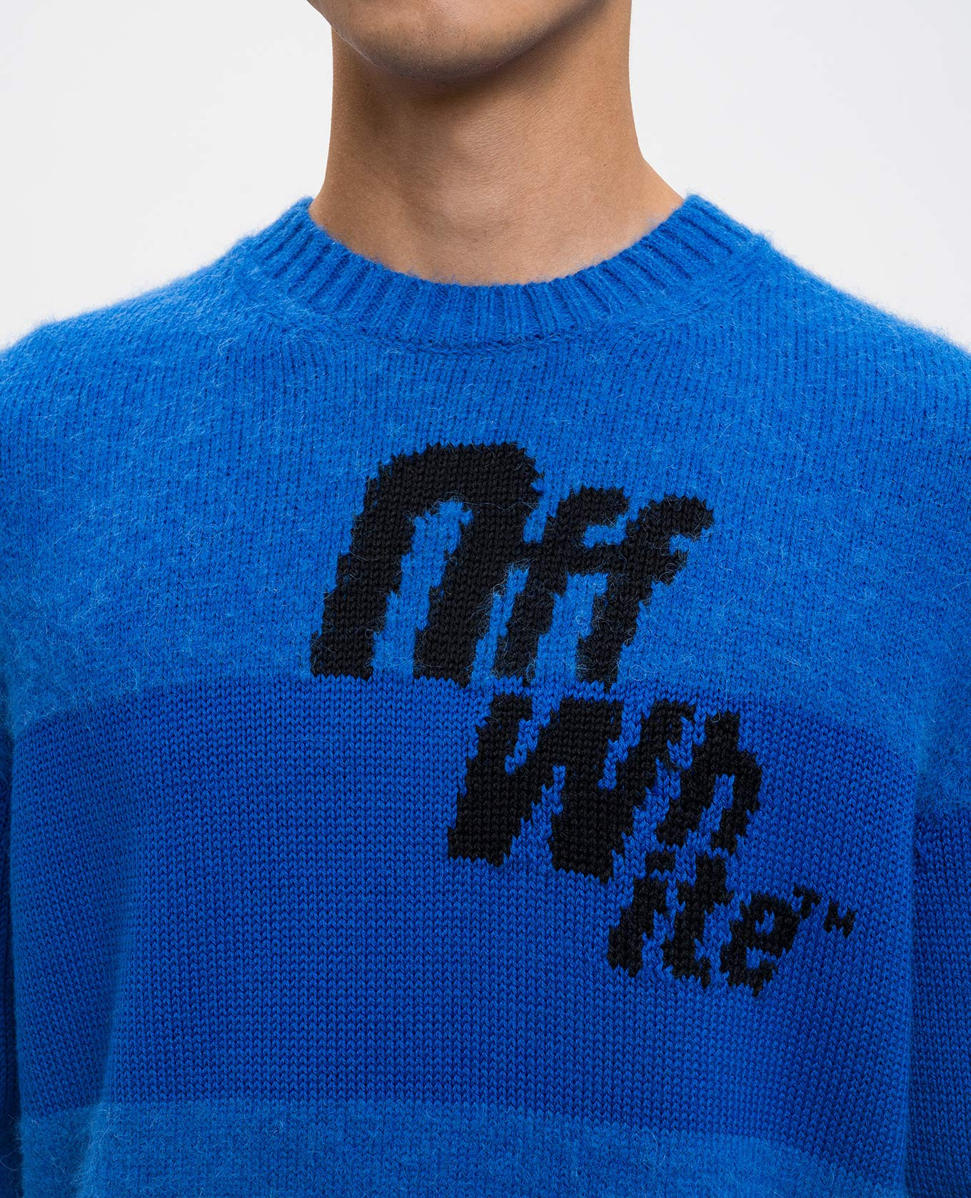 Stairway blue alpaca sweater Off-White 5