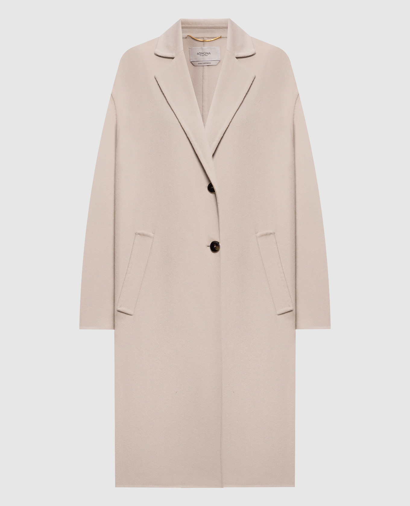 Beige cashmere coat