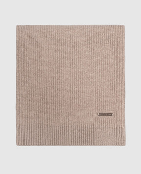 Stefano Ricci Brown cashmere scarf K202022SCIF26391