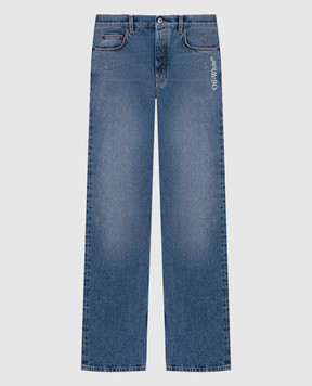 Off-White Blue jeans with Half Arrow emblem 44XYA18JS26D002