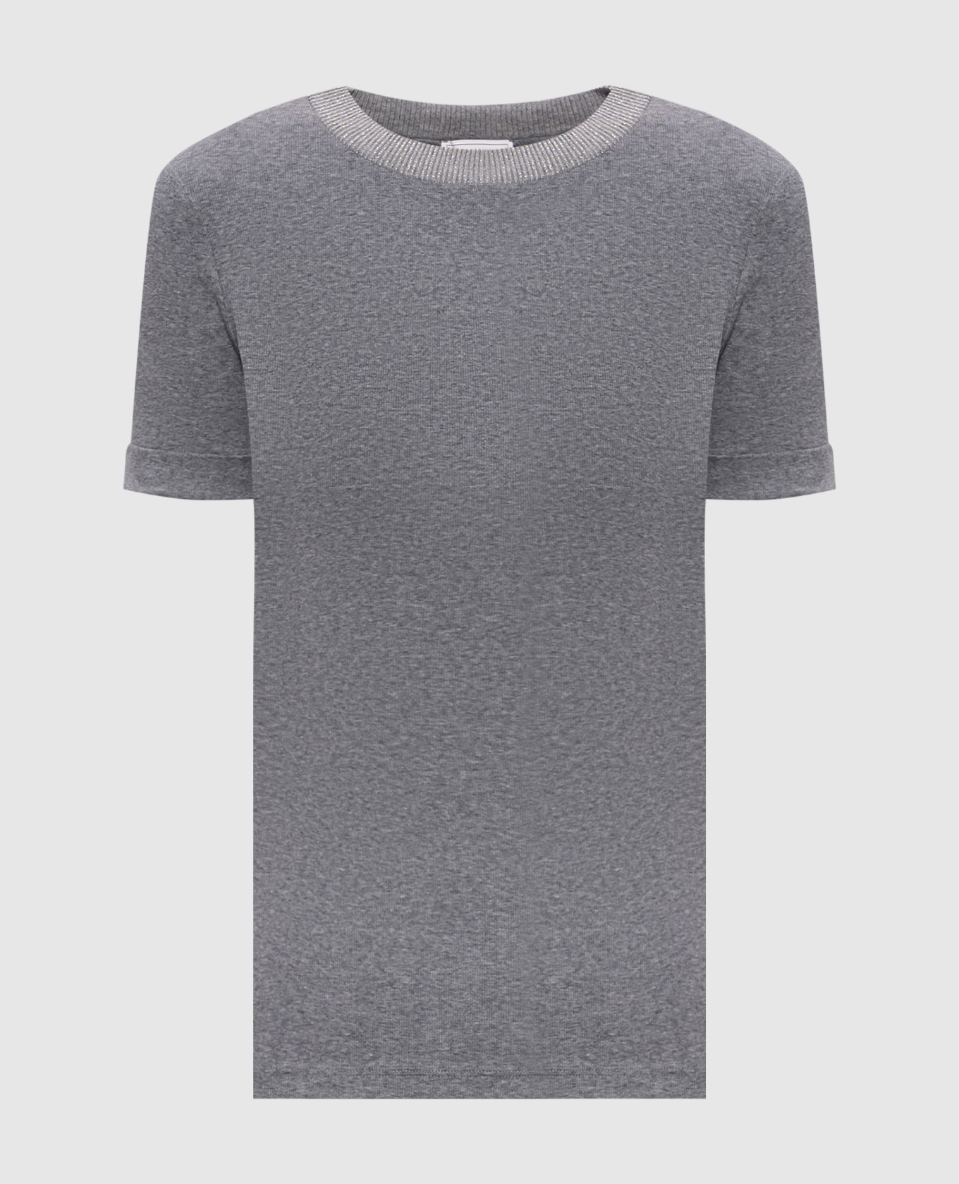 Gray T-shirt with lurex