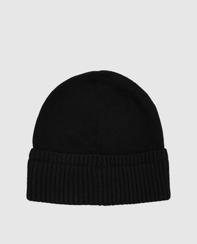 Moncler Black wool and cashmere hat L20913B00067M4281