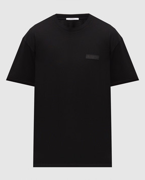 Givenchy Black T-shirt with logo patch BM71NK3YSJ