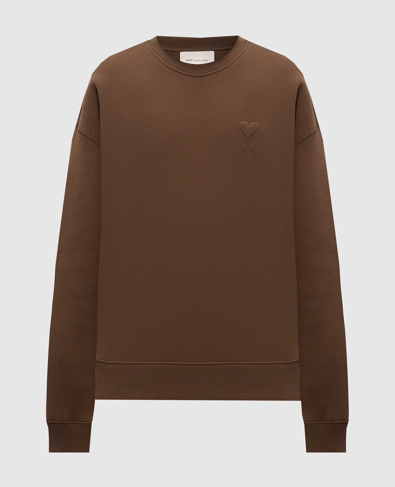 Brown insulated sweatshirt Ami Paris